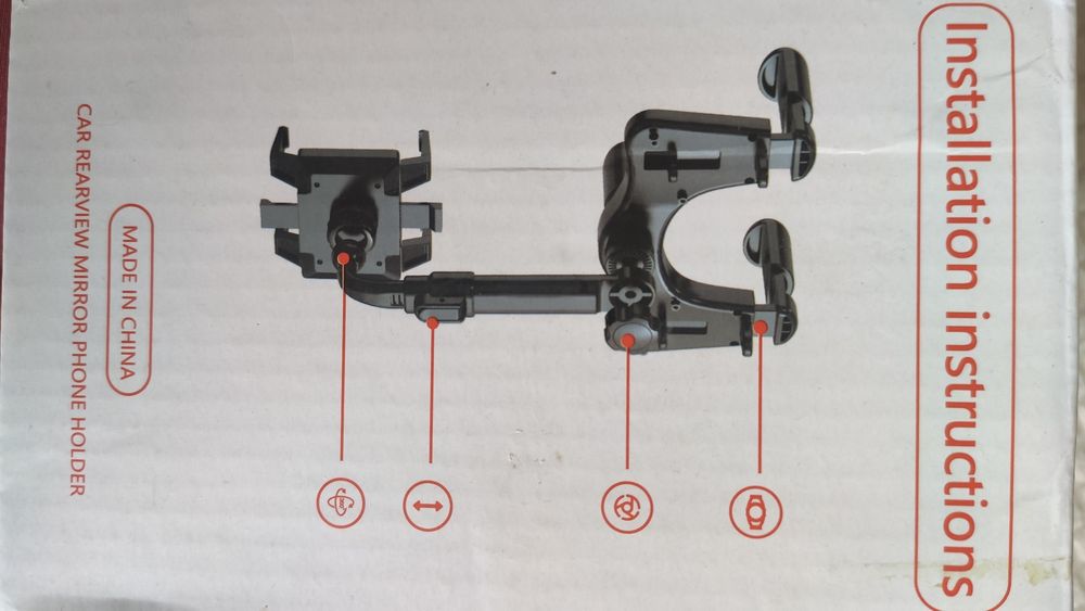 Suporte de telemóvel para espelho retrovisor de carro