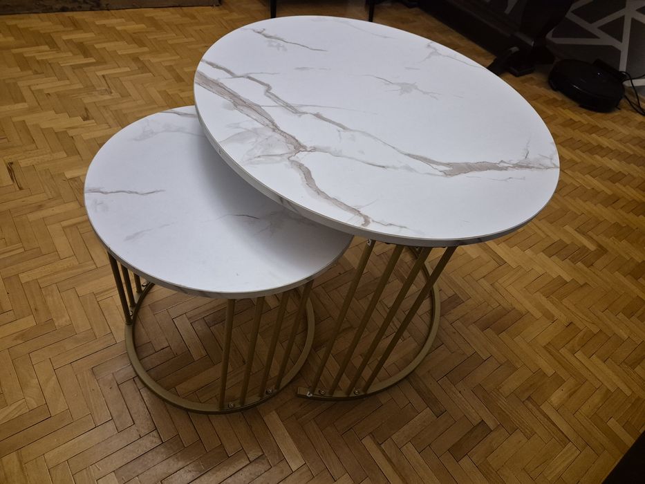 Stolik 2w1 srednica  60cm 40cm nowy