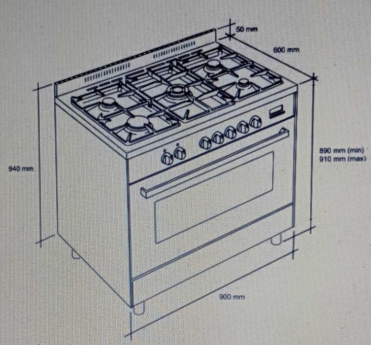 Fogão Gás c/ Forno elétrico Meireles (c/ 2 anos)