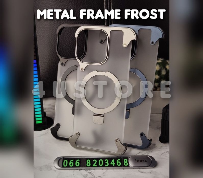Чехол Metal Magsafe на iPhone 15 Pro Max металлический чохол металевий