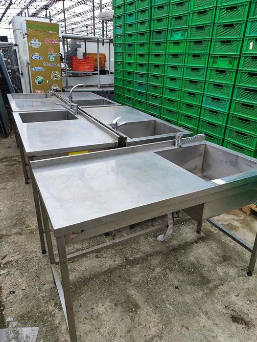 Стол - мойка из нержавейки