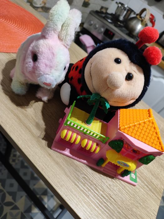 Zestaw zabawek domek biedronka królik