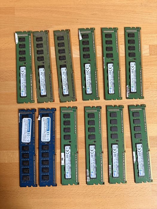 Samsung 8GB DDR3 1600 MHz (łącznie 12sztuk = 28gb)