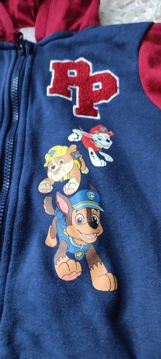Paw Patrol Nickelodeon bluza chłopięca z kapturem 110 cm
