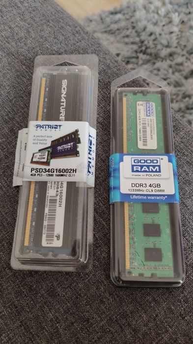 Pamięć RAM 8GB DDR3 GoodRAM Patriot 1600Mhz Pamięci RAM