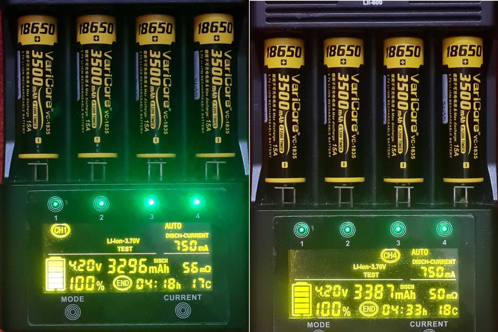 18650 акумулятори VariCore 3500 mah прості плаский плюс НОВІ