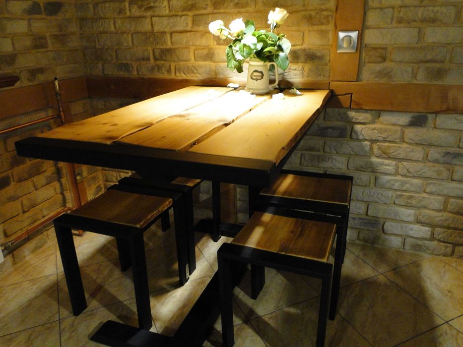 Meble na wymiar industrial loft metal - drewmo - szklo zabudowy altany