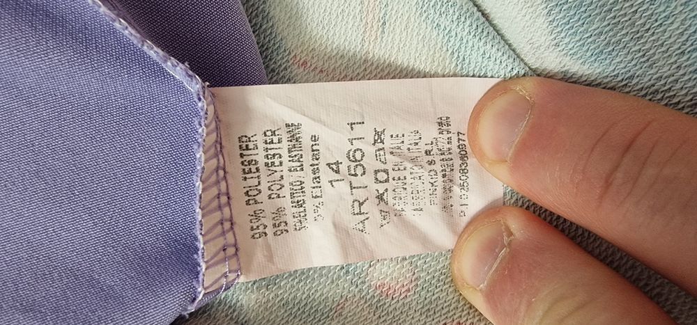 Fioletowy garnitur dziewczęcy dziecięcy r 158 - 164.