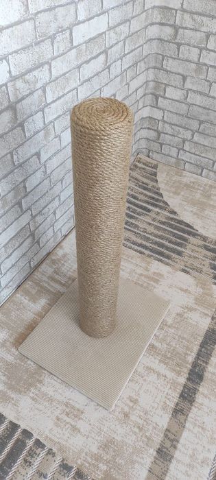 Drapak dla kota 70 cm - ręcznie robiony, naturalna lina jutowa