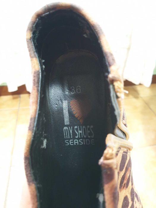 Botins Animal Print Salto Alto