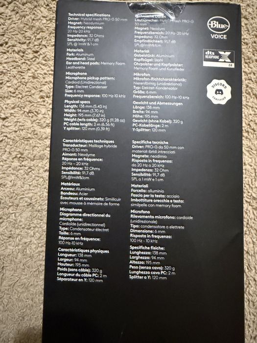 Навушники з мікрофоном Logitech G PRO X SE