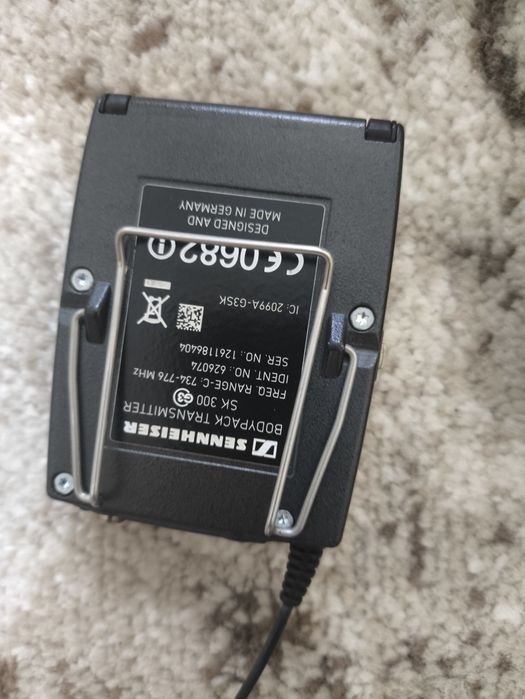 Радіомікрофон Sennheiser SKM 300 G3 (MMD 865), SK 300 G3, Beyerdynamic TS 800