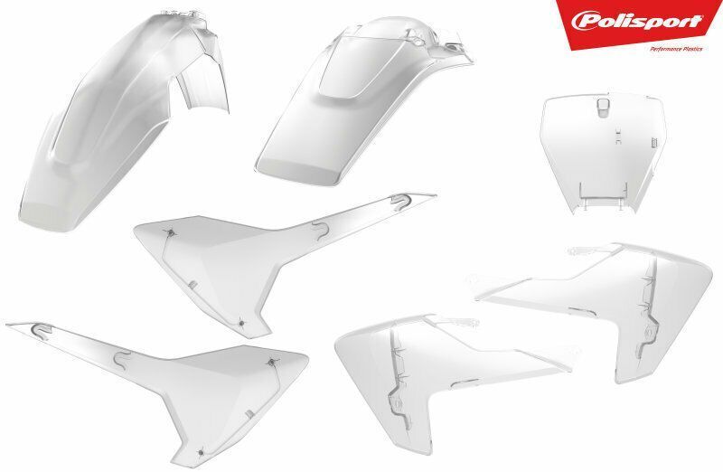 kit plasticos polisport transparente husqvarna fc 250 / 350 / 450