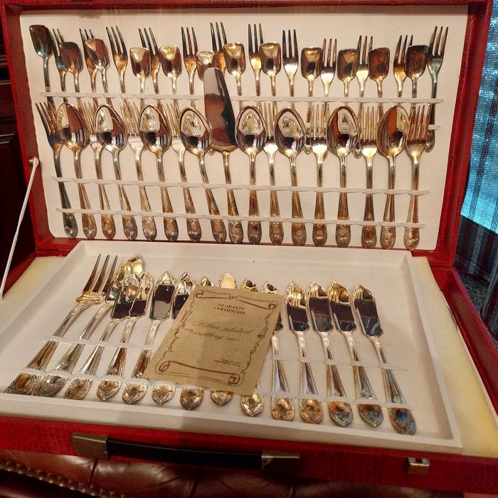 Faqueiro banhado a prata certificado