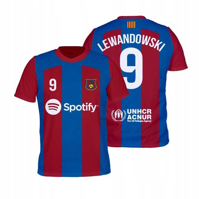 Koszulka piłkarska LEWANDOWSKI BARCELONA 9 rozm. 146