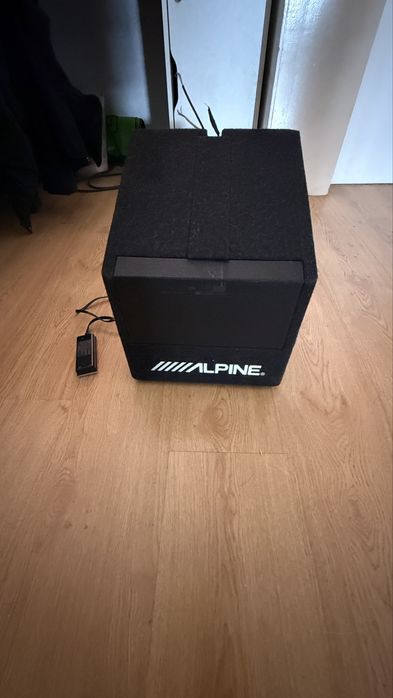 Subwoofer Carro + Amplificador Alpine *OTIMO ESTADO