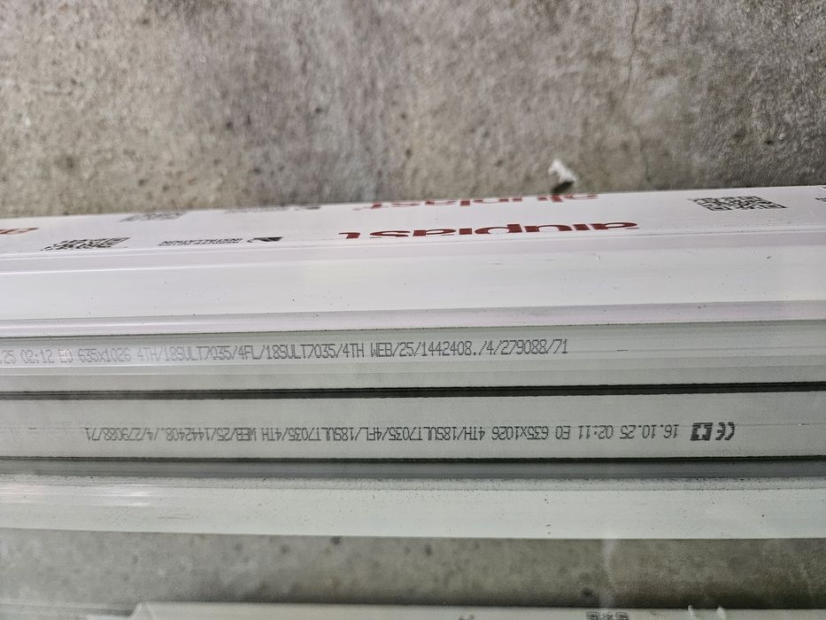 Okno Pvc nowe szer 312cm  wys 123cm Trzyszybowe Białe