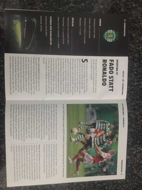 Liga Europa - Sturm Graz vs Sporting - Programa Oficial - 2023/2024
