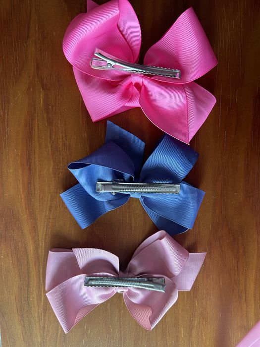 3 laços de cabelo novos