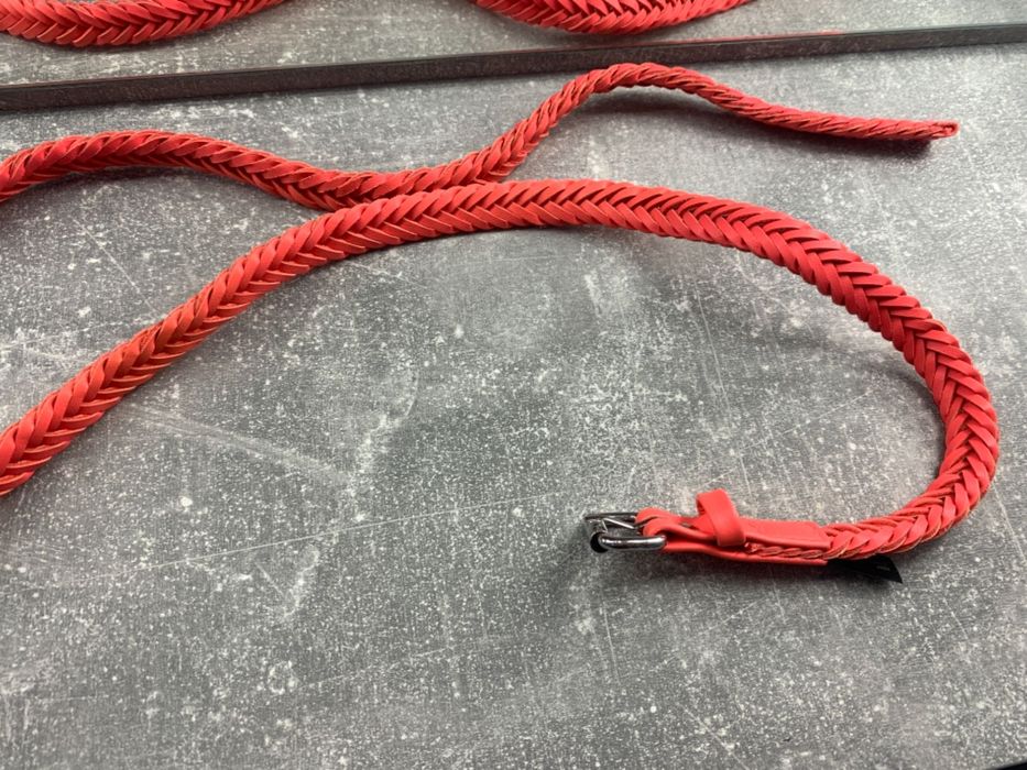 Pasek przeplatany - neonowy różowy / pomarańczowy - HIT!