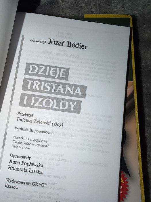 Dzieje Tristana i Izoldy Józef Bédier