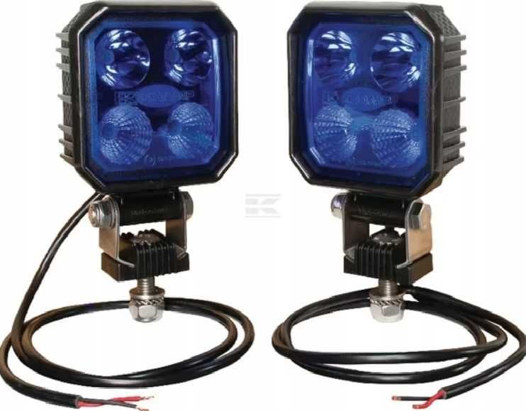 Zestaw lamp do belki opryskiwacza, niebieska 2 x 9W, Lampa robocza