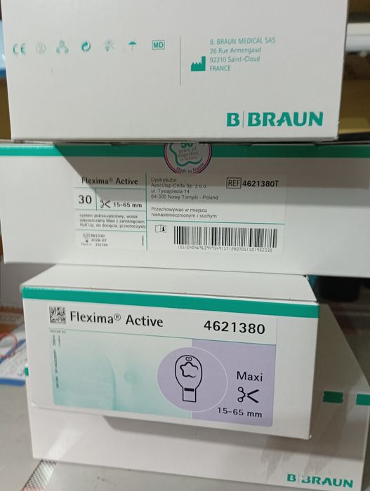 Worki stomijne firmy braun przezroczyste odpuszczane z filtrem