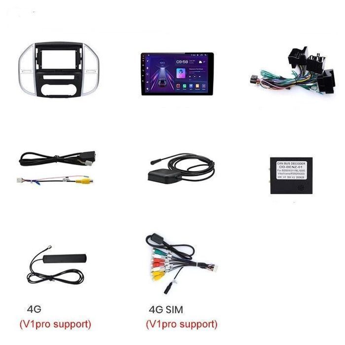 Radio nawigacja Mercedes Benz Vito W447 Android Auto 2GB 32GB +