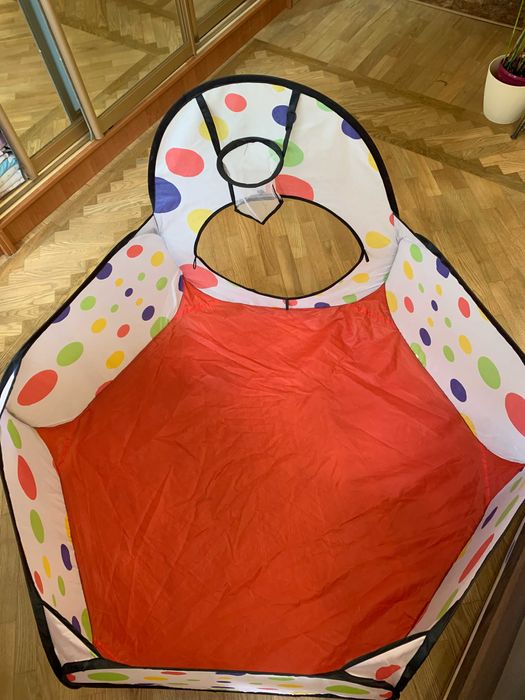 Детский манеж с баскетбольным кольцом