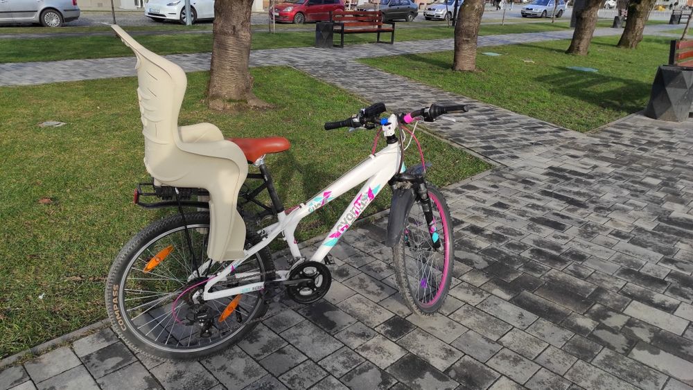 Велосипед 24” для підлітка / невисокого дорослого + дитяче велокрісло