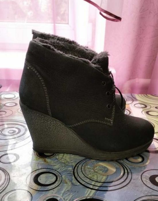Шкіряні зимові сапожечки