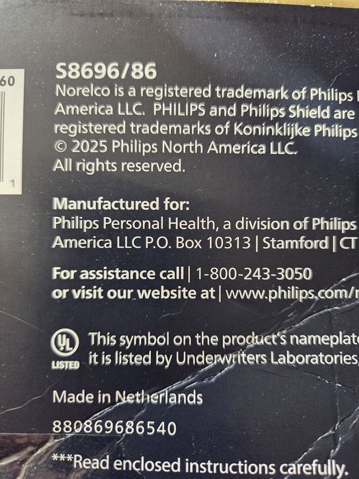 Бритва Philips Norelco Shaver Series 8000 S8696/86. Оригінал із США