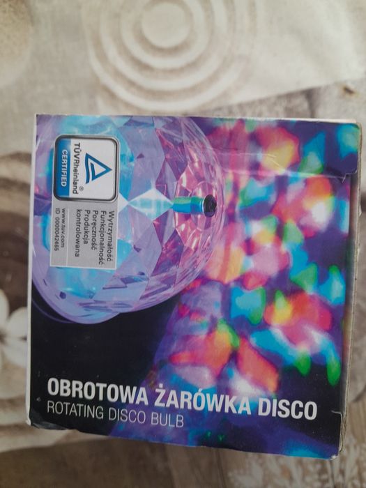 nowa żarówka disco  obrotowa