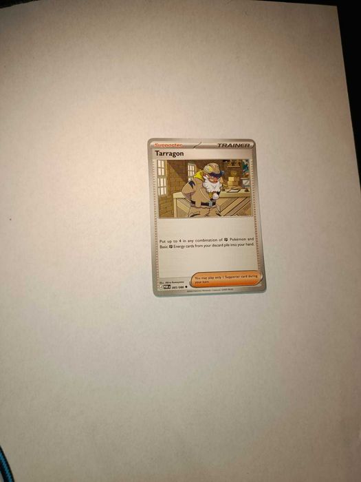 Karta pokemon TRENER TARRAGON oryginalna
