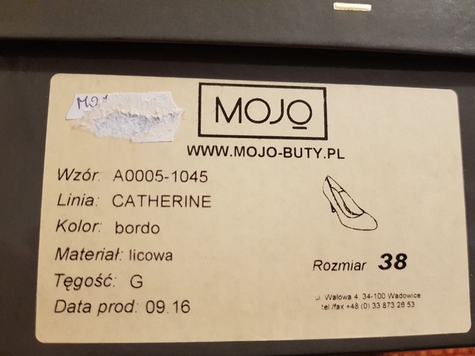 Buty na obcasie skóra, skórzane, bordo bordowy 38