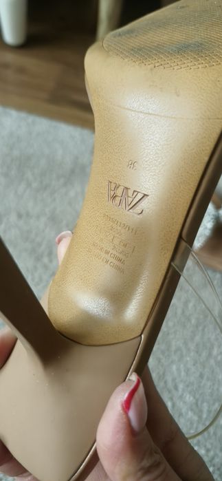 Zara sandałki silikonowe z kokardką rozmiar 38
