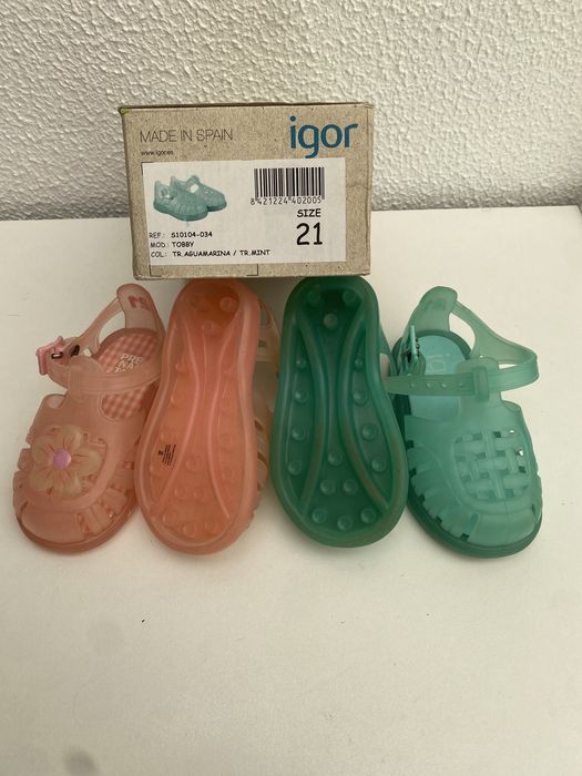 Igor Sandalias Sapatos de agua praia, piscina tam 21 irmãos/gemeos