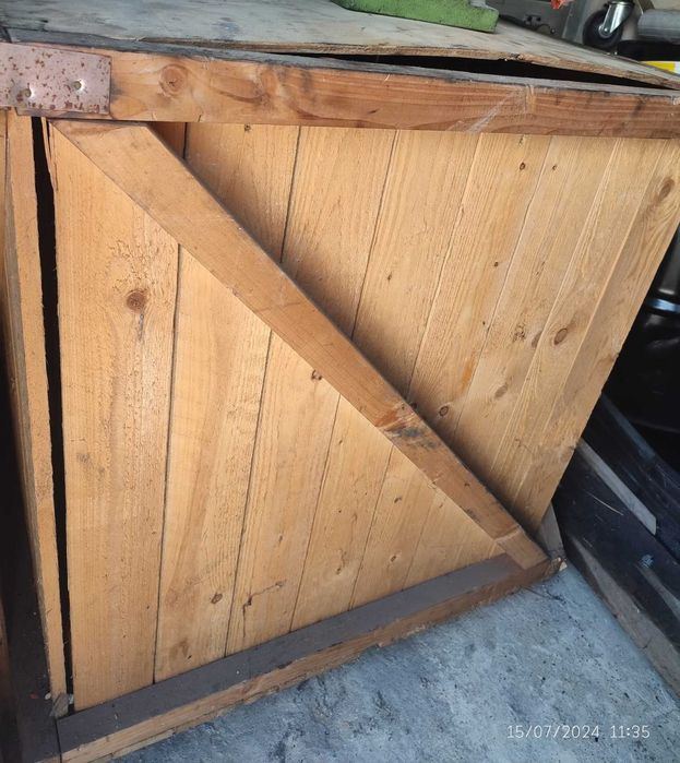 CAIXA DE MADEIRA PARA TRANSPORTE