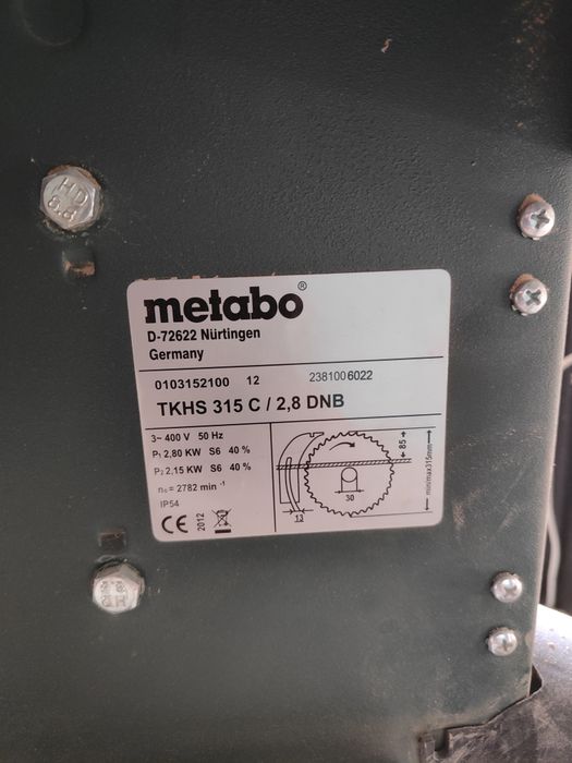Циркулярка Metabo