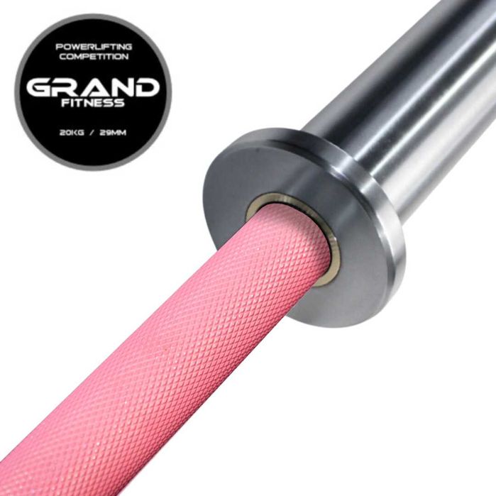 Powerlifting Bar Różowy GRAND