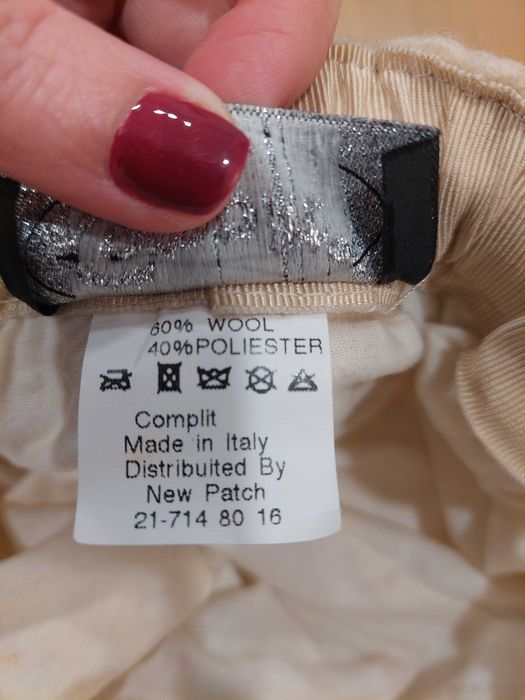 Chapéu Inverno COMPLIT Made in Italy | Lã e Flor | Tam. S (até 54cm)