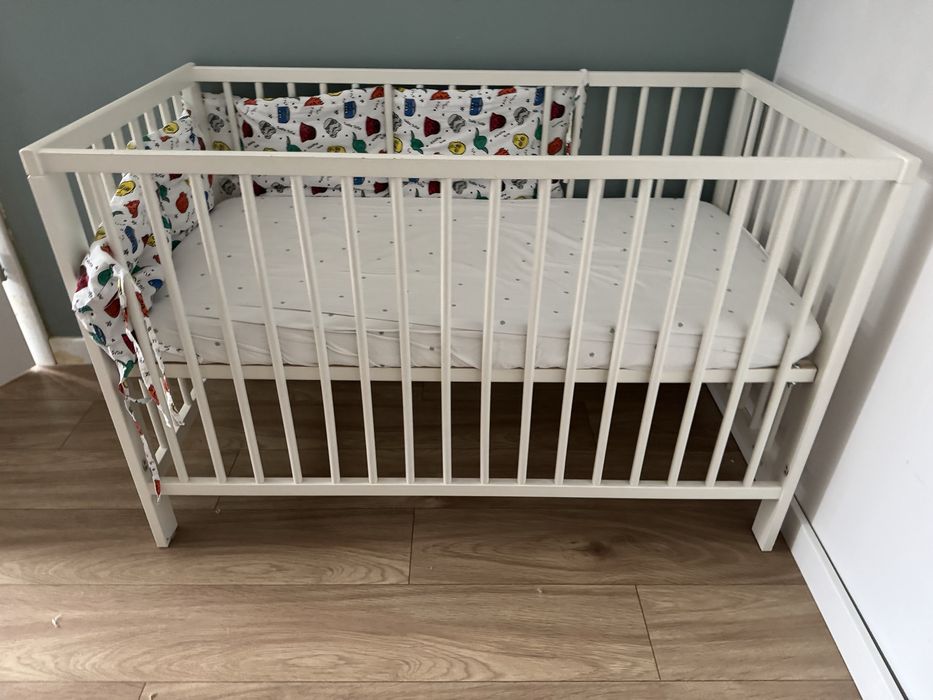 Łóżeczko Gulliver Ikea z materacem