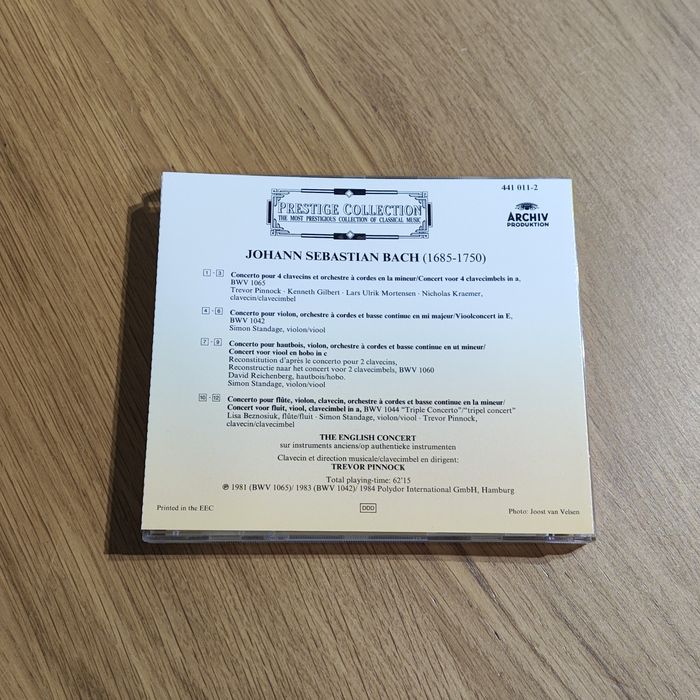 Prestige Collection J.S. Bach 4 Concertos
