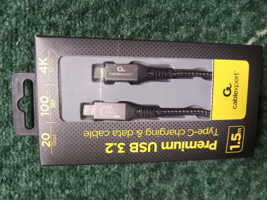Кабель USB Type-C Gen 2 x 2 Cablexpert 1.5м / 100вт  SuperSpeed+ / 4k
