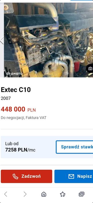 Silnik CAT C6.6 ACERT Perkins 1106D  CAT 320 Extec C10 CAT D6N LGP