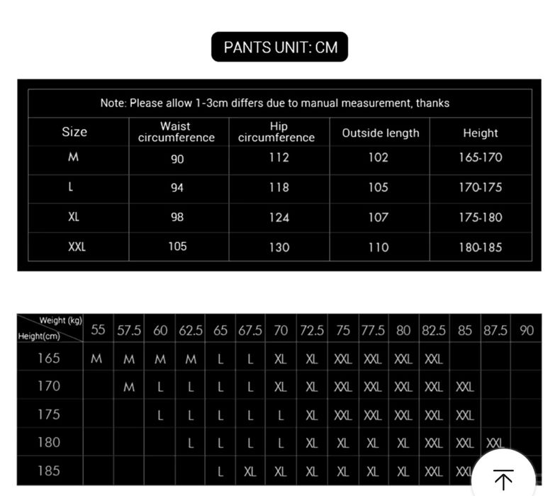 Calças meia estação para moto