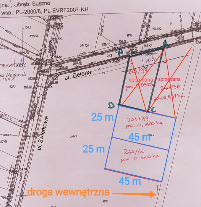 Działka budowlana 14 a Suszno k. Włodawy