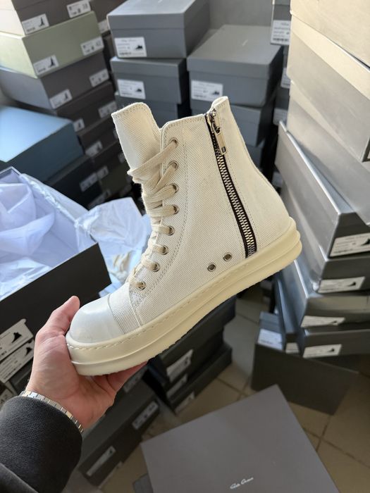 Rick Owens Ramones White Higt Top/Кеди Rick Owens Ramones/size 38-44