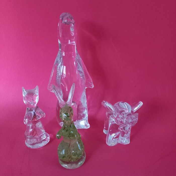 Conjunto 4 animais cristais Stephens