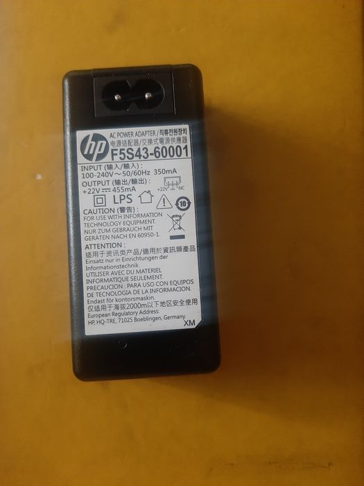 F5S43.60001  zasilacz do drukarki + 22V 455mA